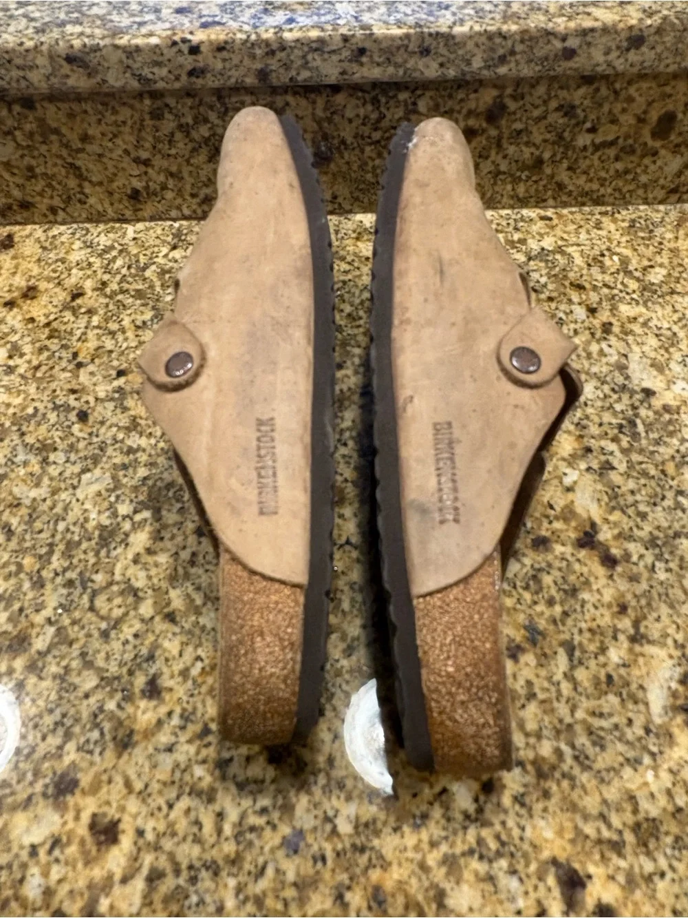 Birkenstock Boston Clogs Tan Oiled Leather Men’s Size 45 US 12-12.5